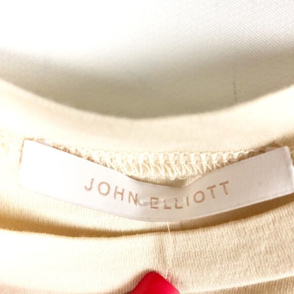 John Elliot Womens TShirt Dress Small Cream Alabaster  Sleeveless Pullover NWOT - Picture 9 of 11